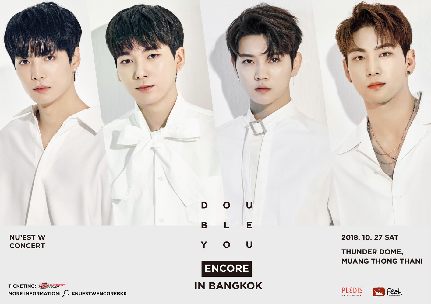 Official Poster Ver.1 (Approved) NU’EST W CONCERT DOUBLE YOU - ENCORE IN BANGKOK