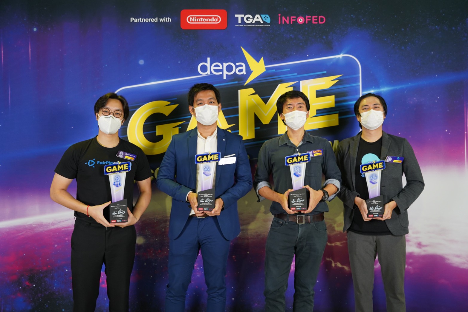 4 ทีมผู้ชนะการประกวดในโครงการ depa Game Accelerator Program